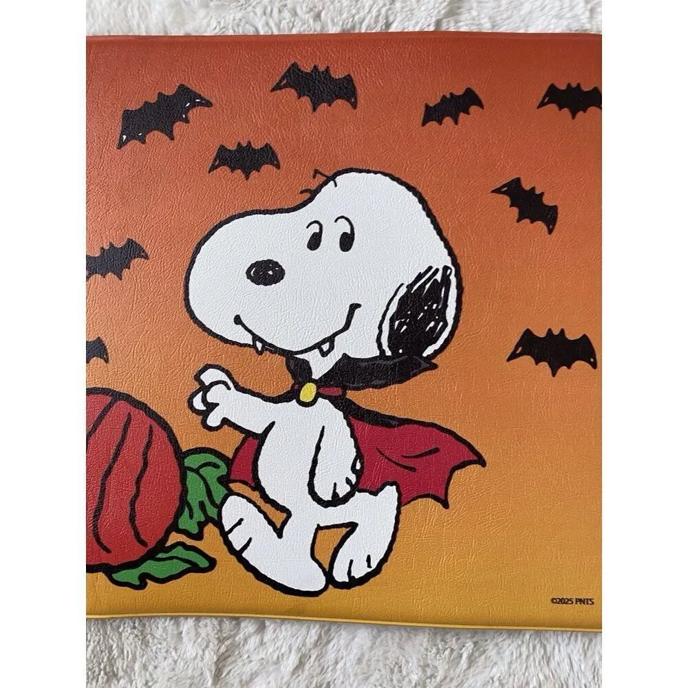 PEANUTS‎ Snoopy Vampire XL Anti-Fatigue Kitchen Mat 20” X 39” Halloween Bats NEW